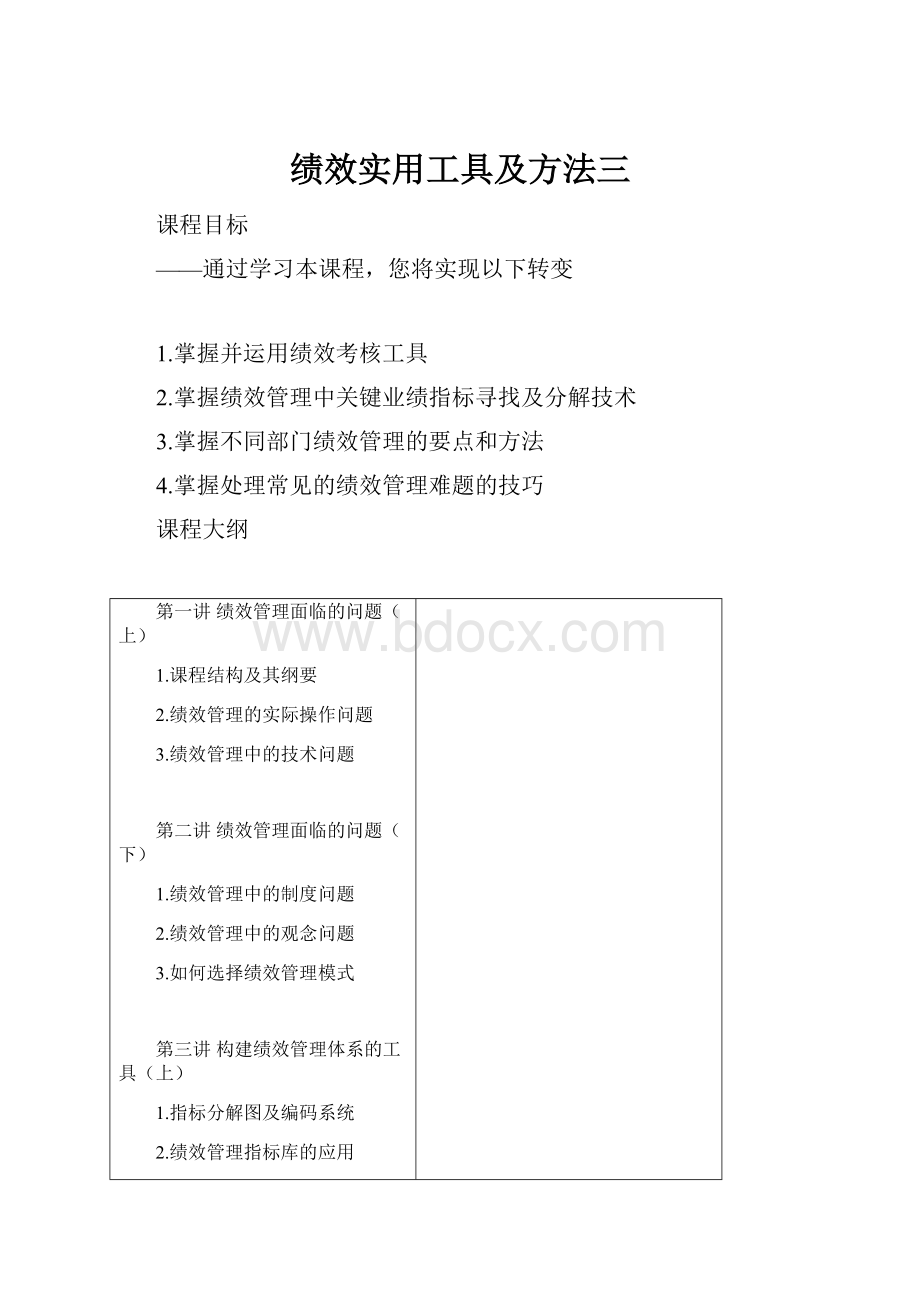 绩效实用工具及方法三.docx