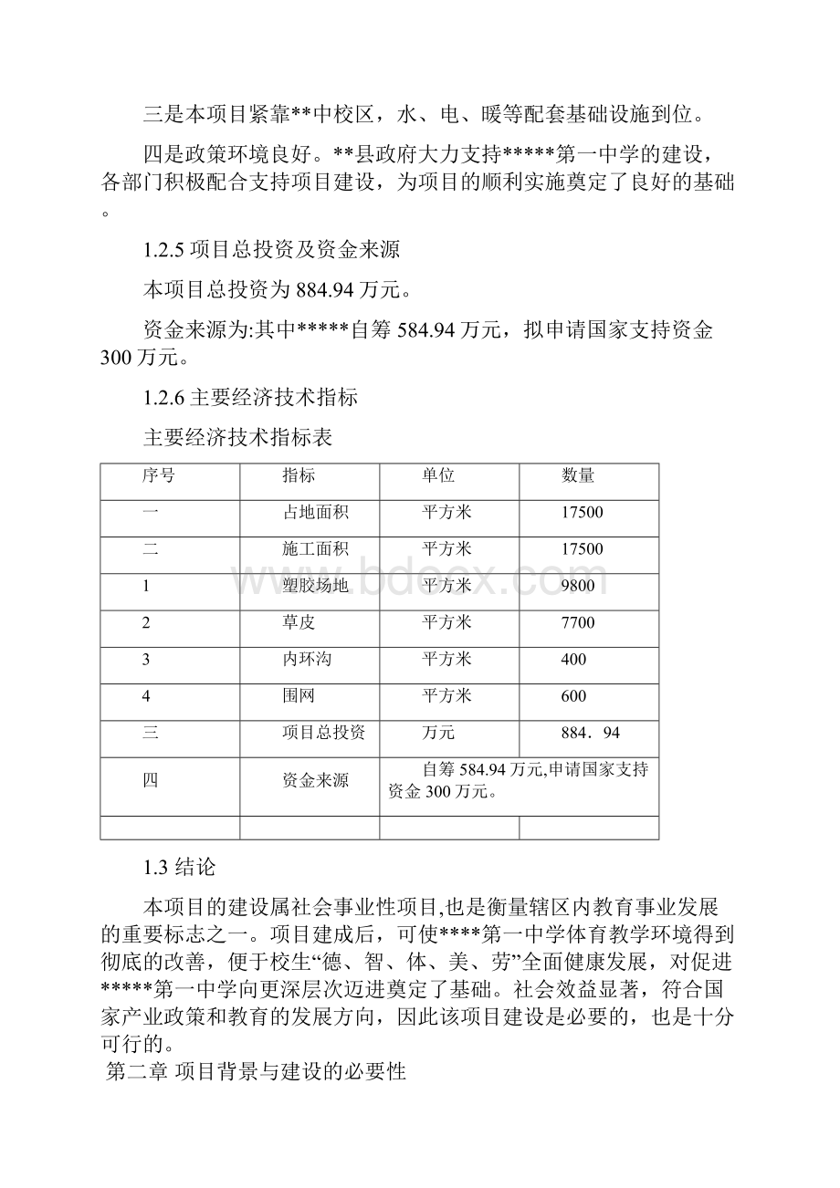 XX中学标准塑胶运动场地建设项目可行性研究报告.docx_第3页