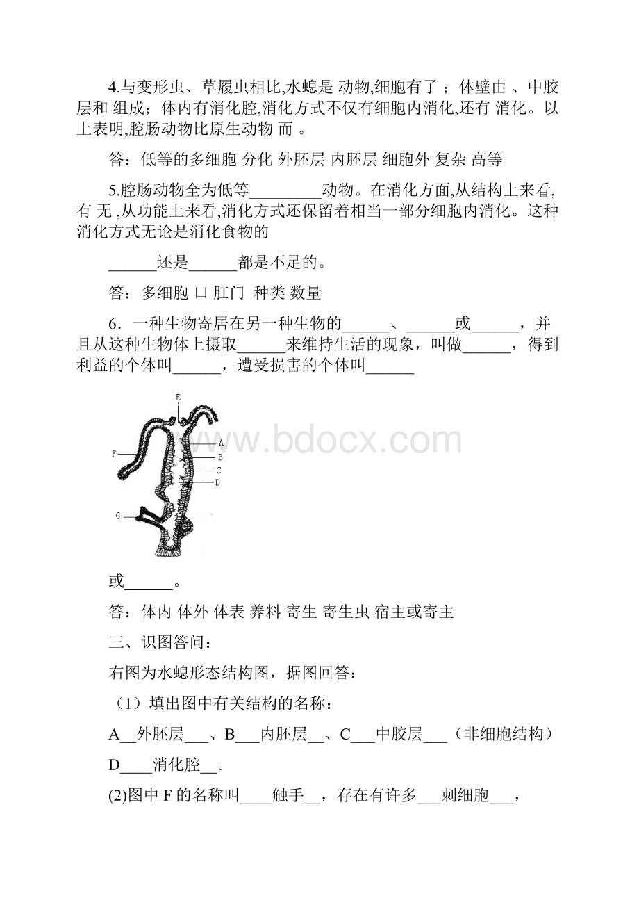 第一章动物的主要类群试题.docx_第3页