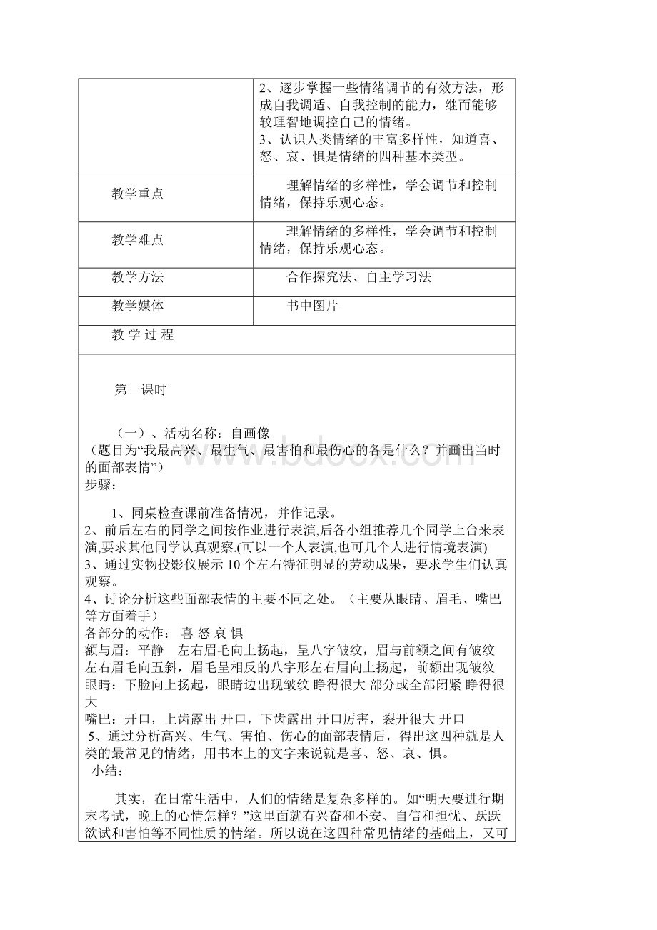 长春版小学6年级心理健康上册教案图文.docx_第3页