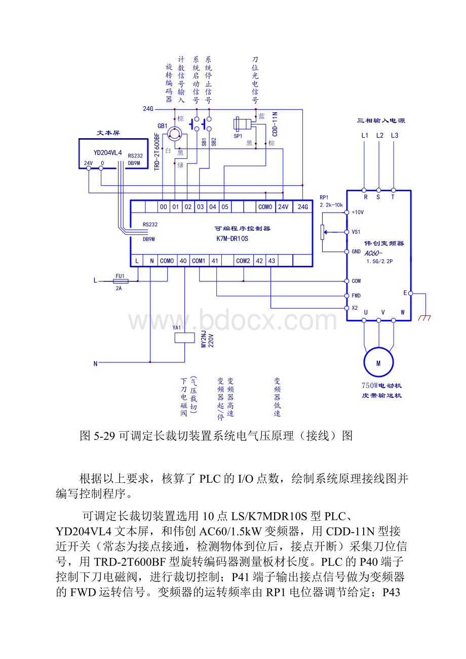 定长切割控制PLC与文本屏编码器变频器程序实例之一知识分享.docx_第3页