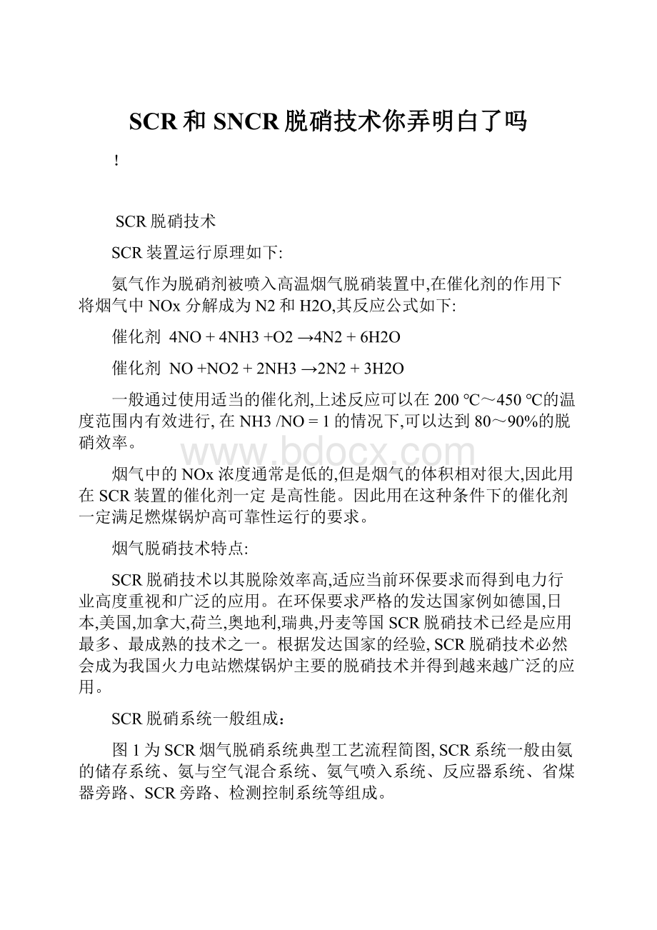 SCR和SNCR脱硝技术你弄明白了吗.docx_第1页