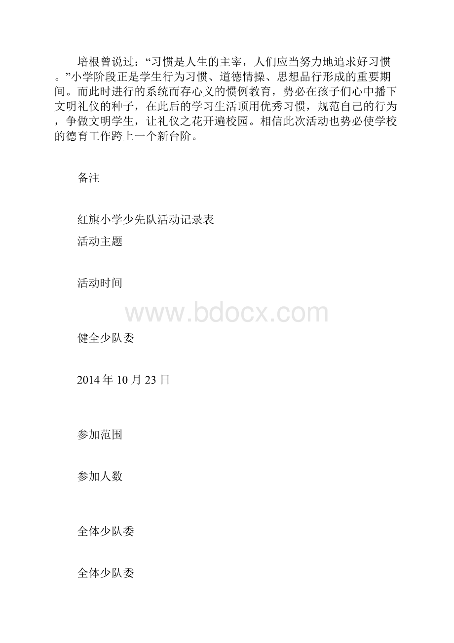 小学少先队活动记录表.docx_第2页