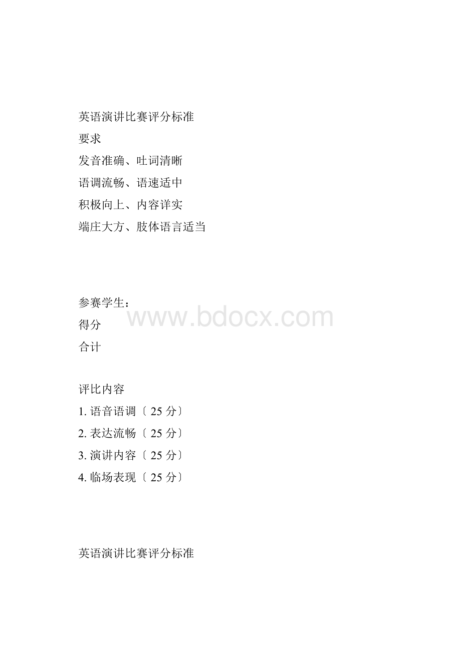 英语演讲比赛评分标准.docx_第3页