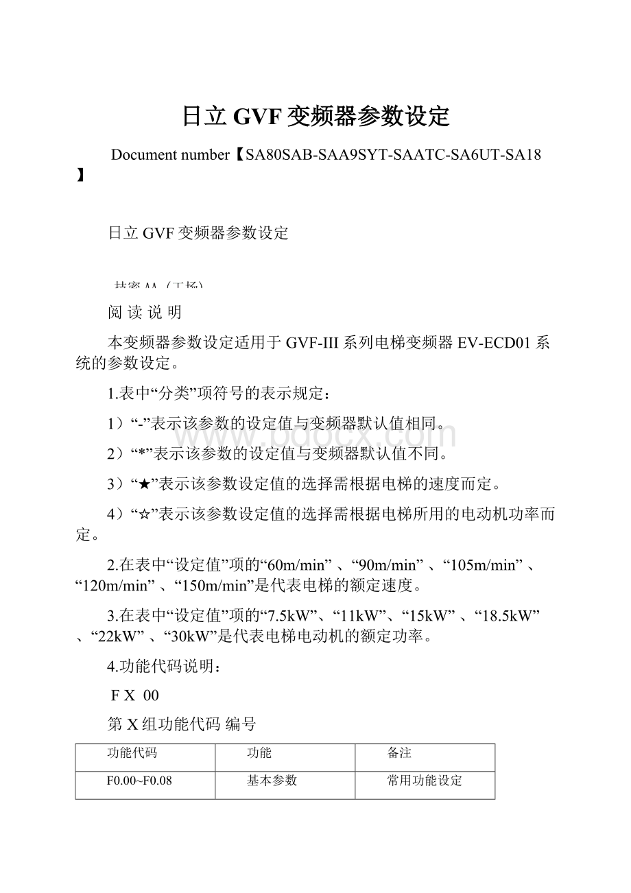 日立GVF变频器参数设定.docx_第1页