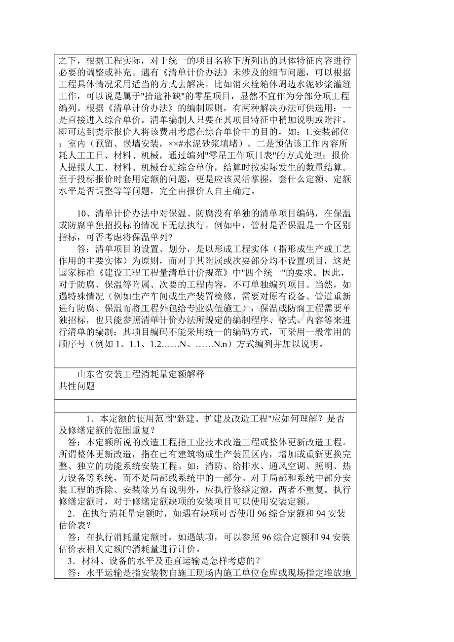 山东省安装工程消耗量定额清单计价定额解释.docx_第3页