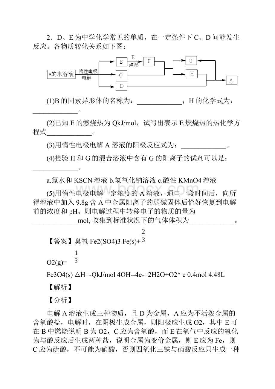 高考化学铁及其化合物提高练习题压轴题训练附答案.docx_第3页