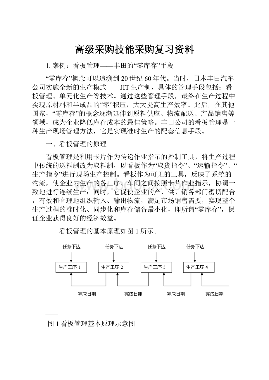 高级采购技能采购复习资料.docx_第1页