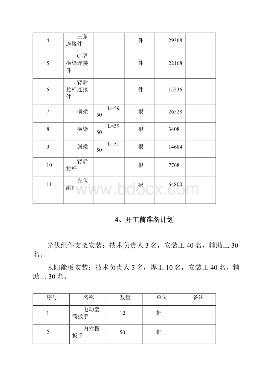 光伏支架及组件安装施工方案设计.docx_第3页