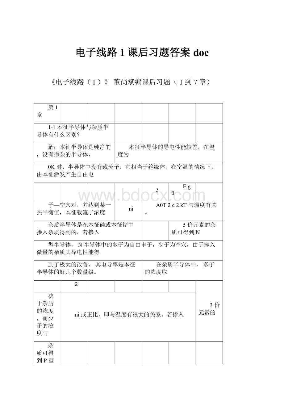 电子线路1课后习题答案doc.docx_第1页