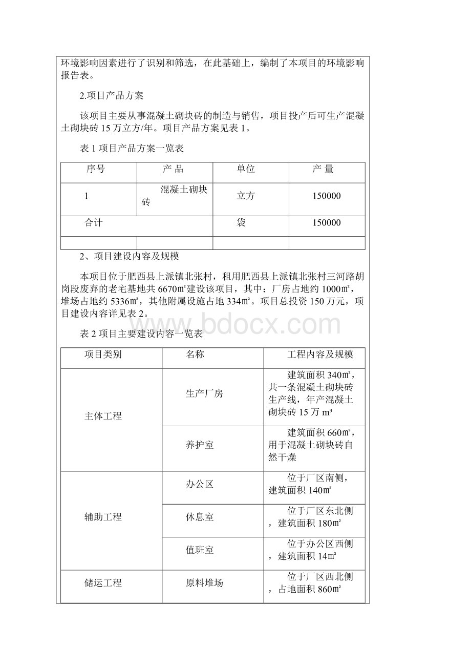 年产15万立方混凝土砌块项目申请立项环评书表.docx_第3页