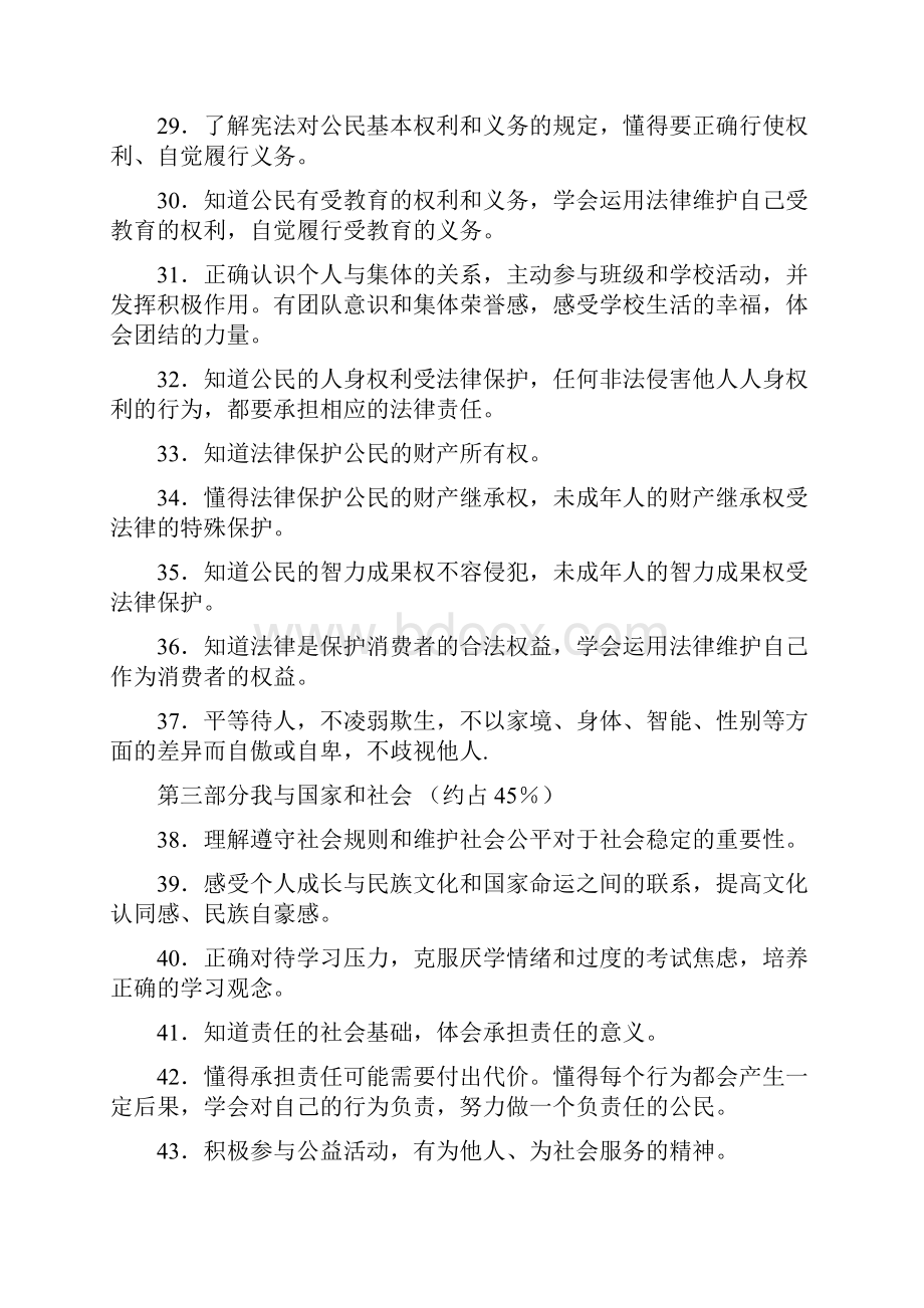 中考安徽思想品德历史考试纲要开卷资料.docx_第3页