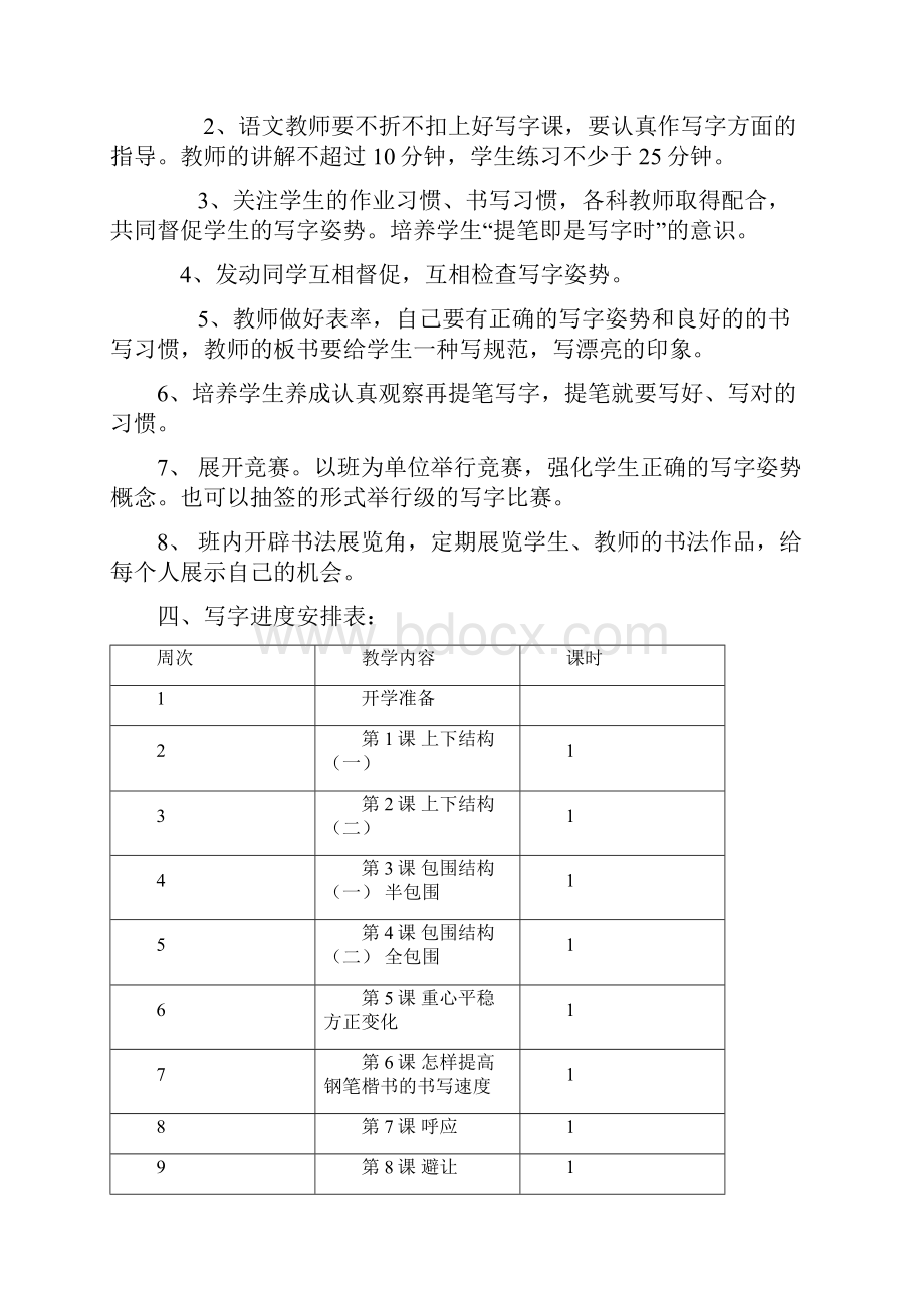 小学六年级下册写字教学计划和教案.docx_第2页