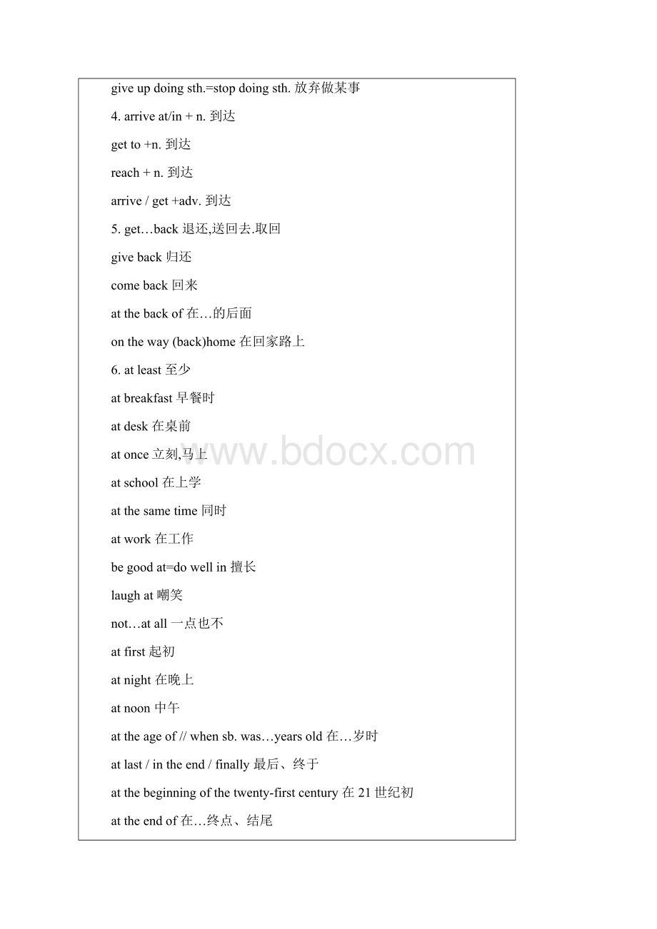 初中英语所有重要的固定搭配词组.docx_第2页