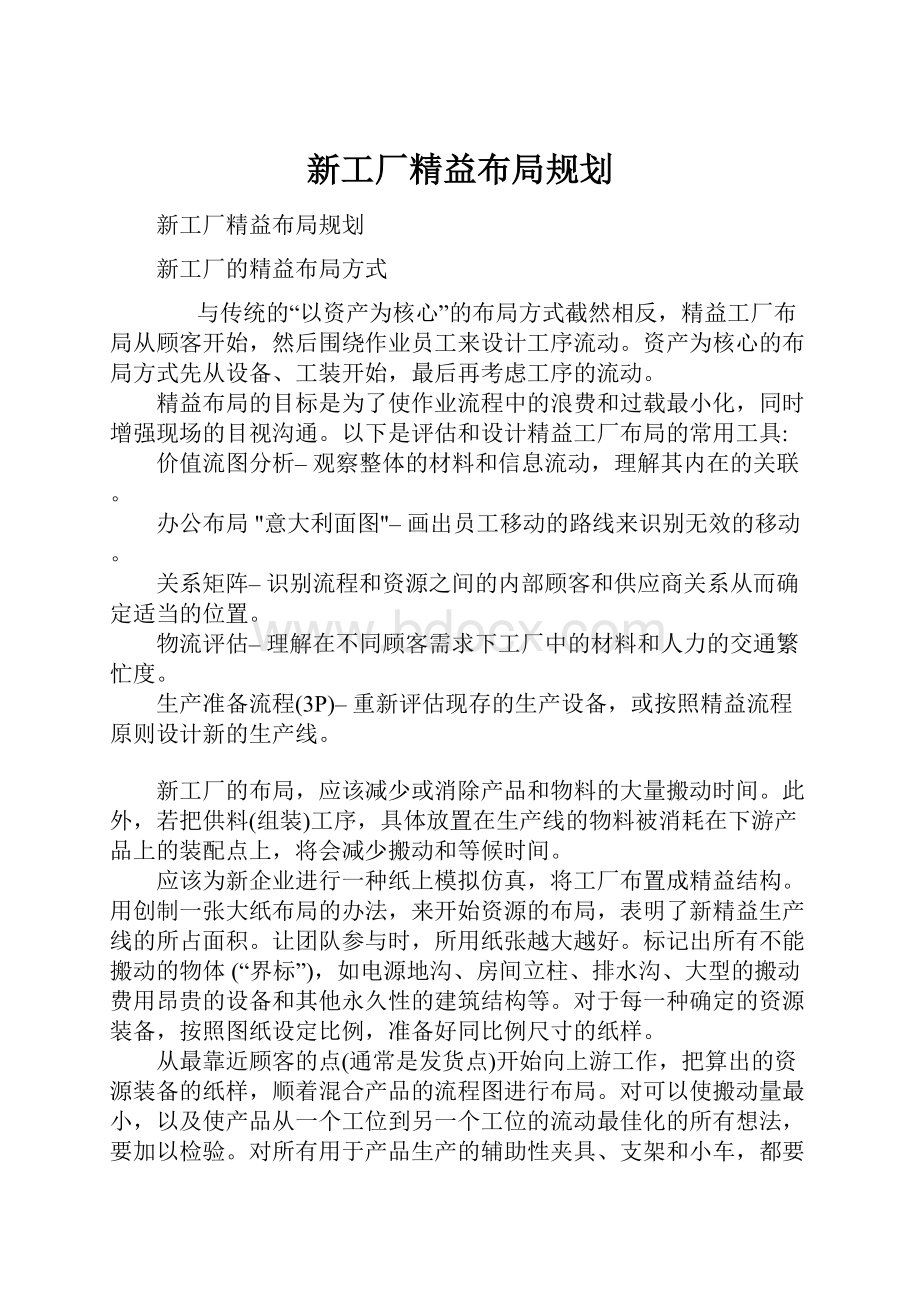 新工厂精益布局规划.docx_第1页