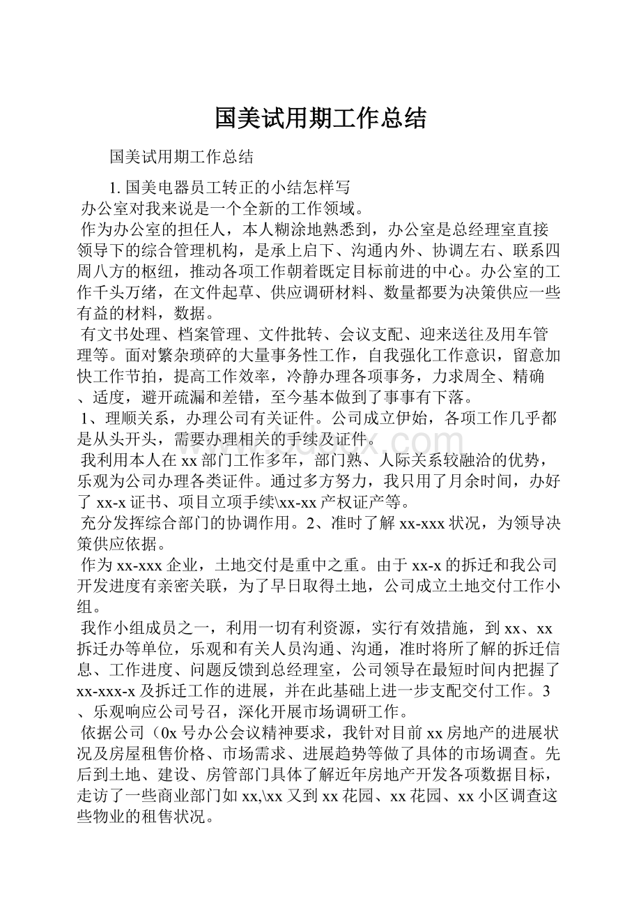 国美试用期工作总结.docx