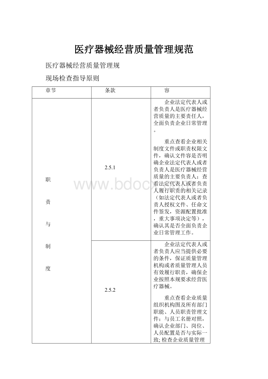 医疗器械经营质量管理规范.docx