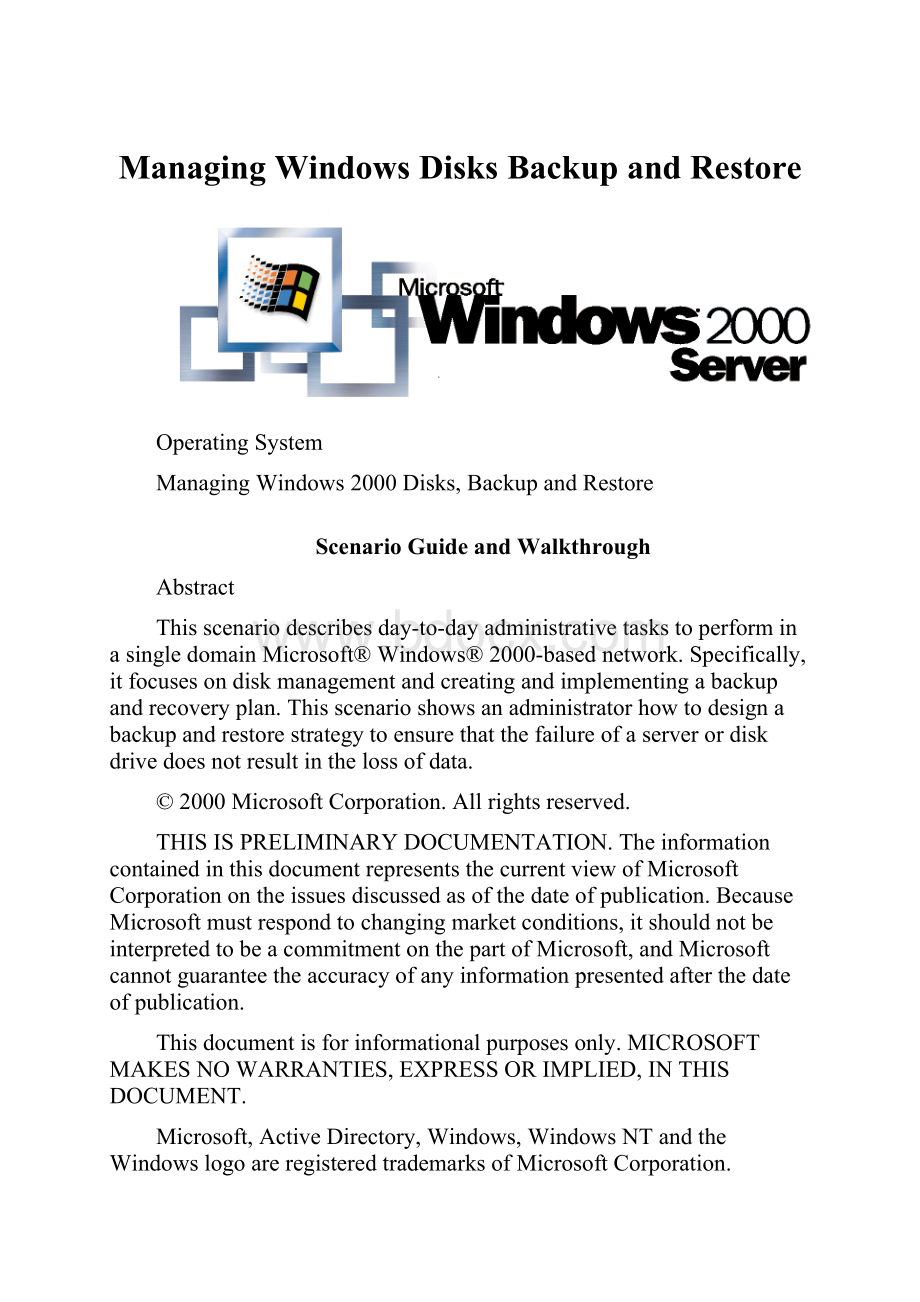 Managing Windows Disks Backup and Restore.docx