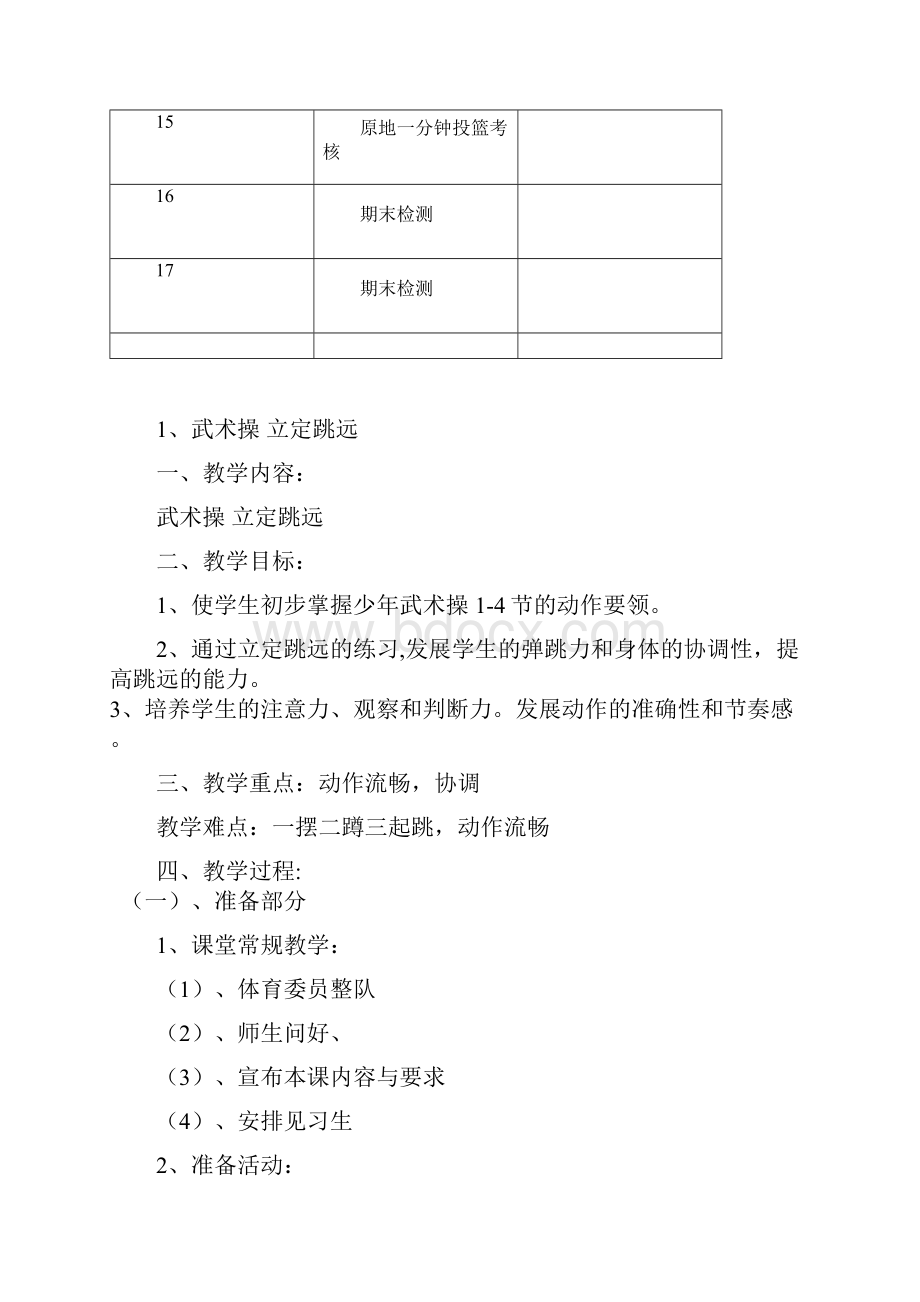 最新小学六年级体育下册教案.docx_第3页