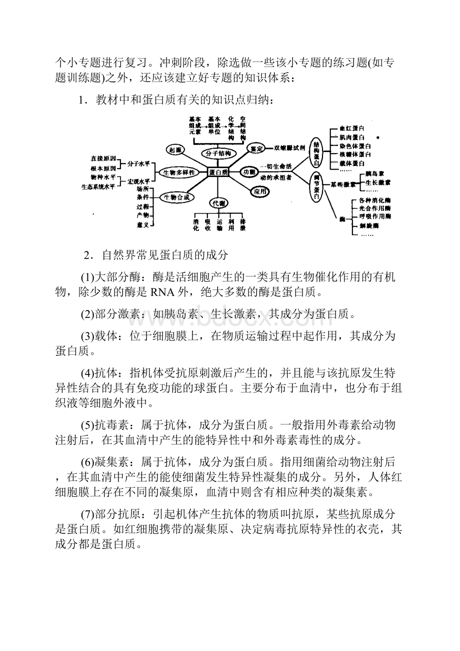 专题一 细胞的分子组成与结构学案.docx_第3页