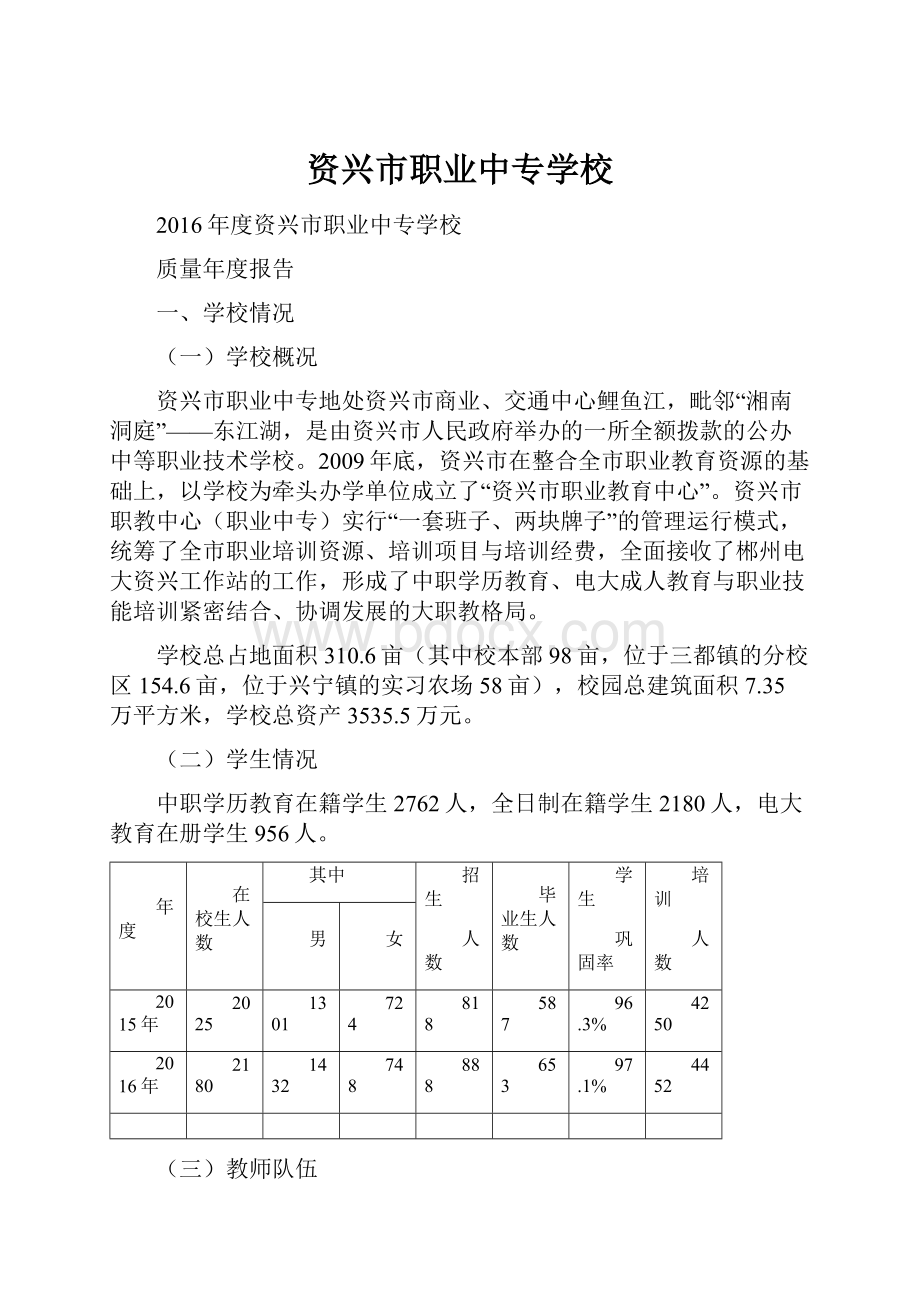 资兴市职业中专学校.docx_第1页