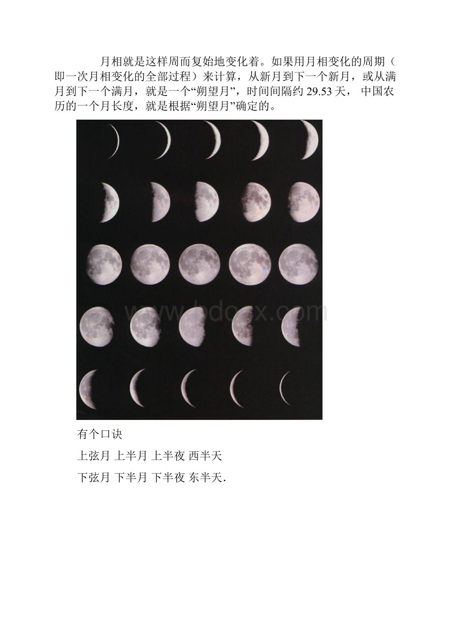 一个月月亮的变化图和名称.docx_第2页