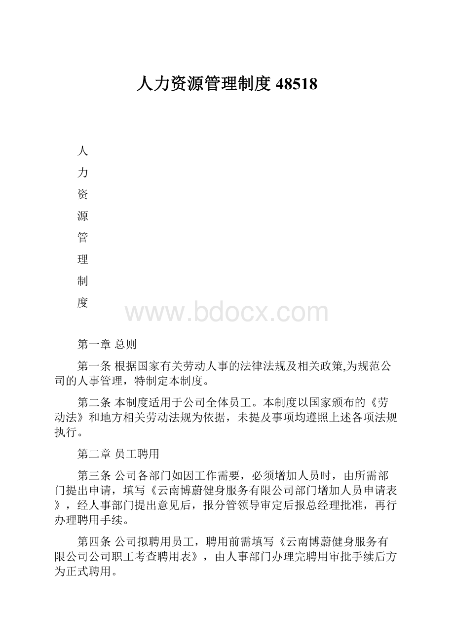 人力资源管理制度48518.docx_第1页