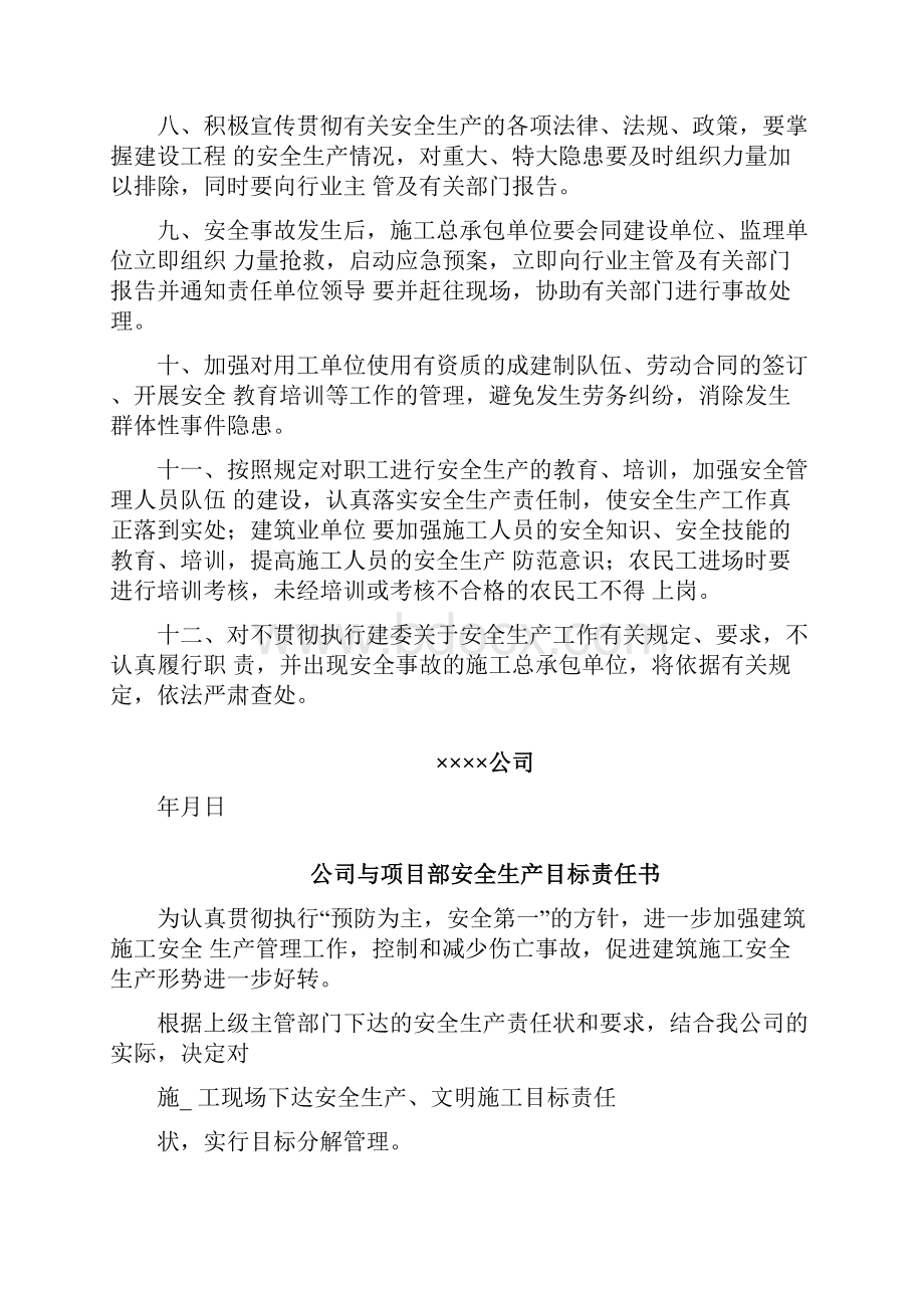 施工项目安全生产责任书.docx_第2页