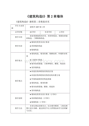 《建筑构造Ⅰ》第2章墙体.docx