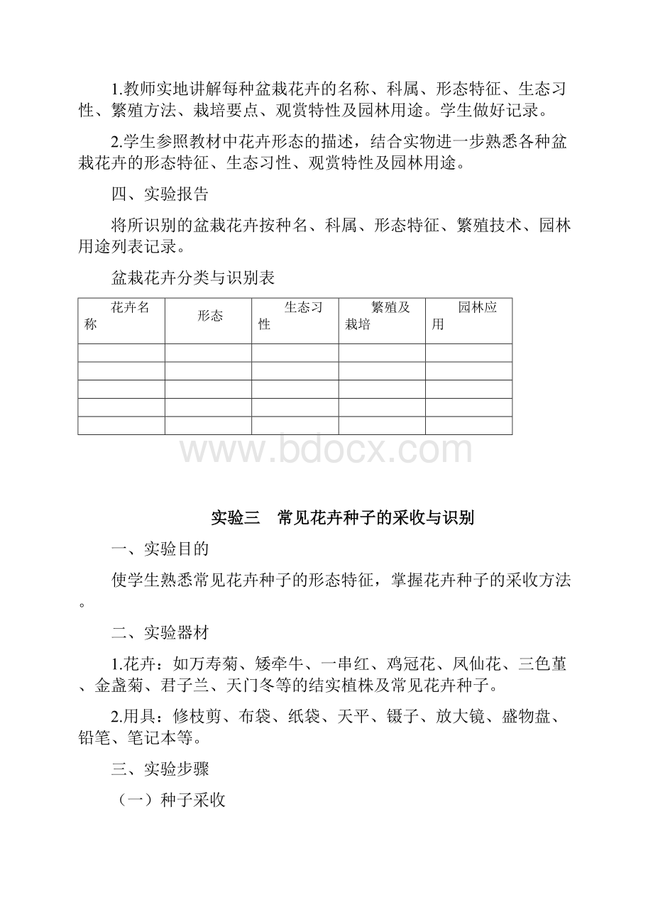 试验三常见花卉种子的采收与识别商丘学院.docx_第3页