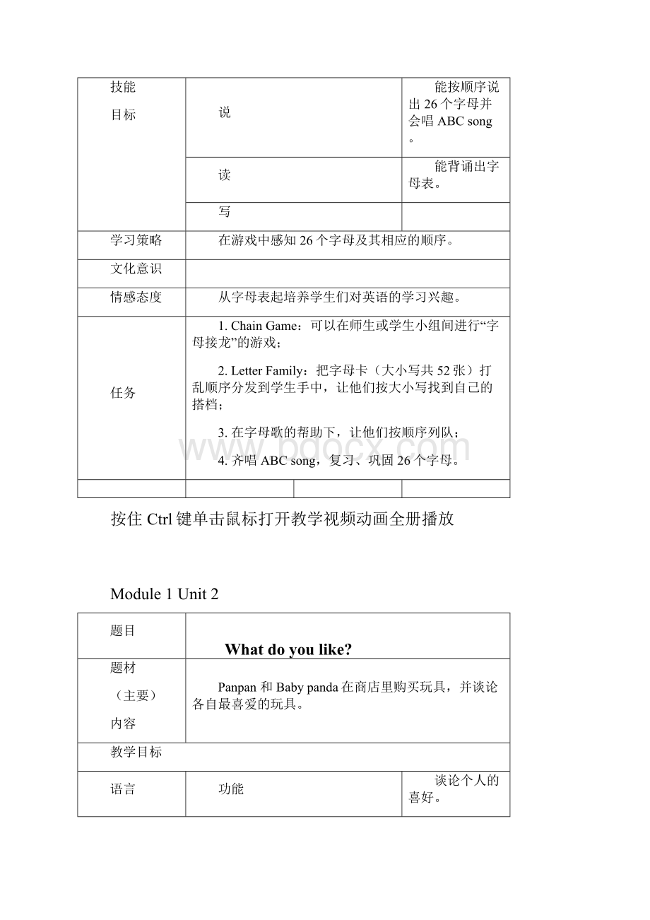 外研版小学英语二年级上册全册精品教案3.docx_第2页