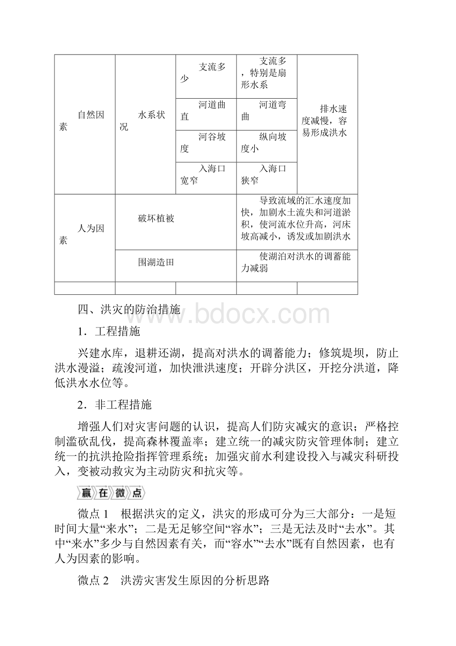 版新高考地理鲁教版一轮复习第20讲 自然灾害与人类以洪灾为例含答案.docx_第3页