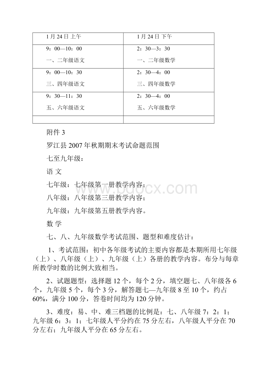 初中的考试科目及时间安排表.docx_第2页