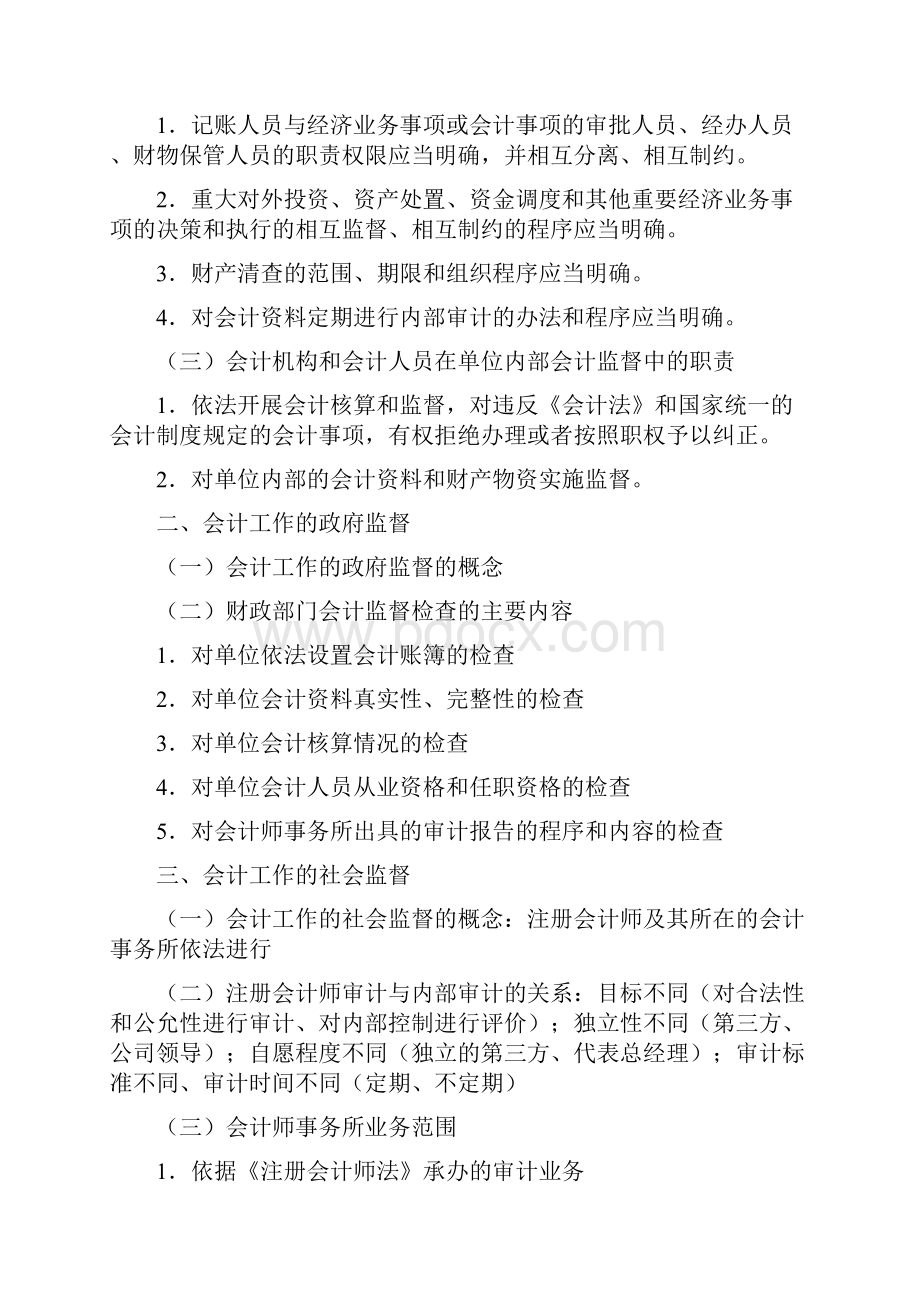 财经法规与会计职业道德考试重点摘要.docx_第3页