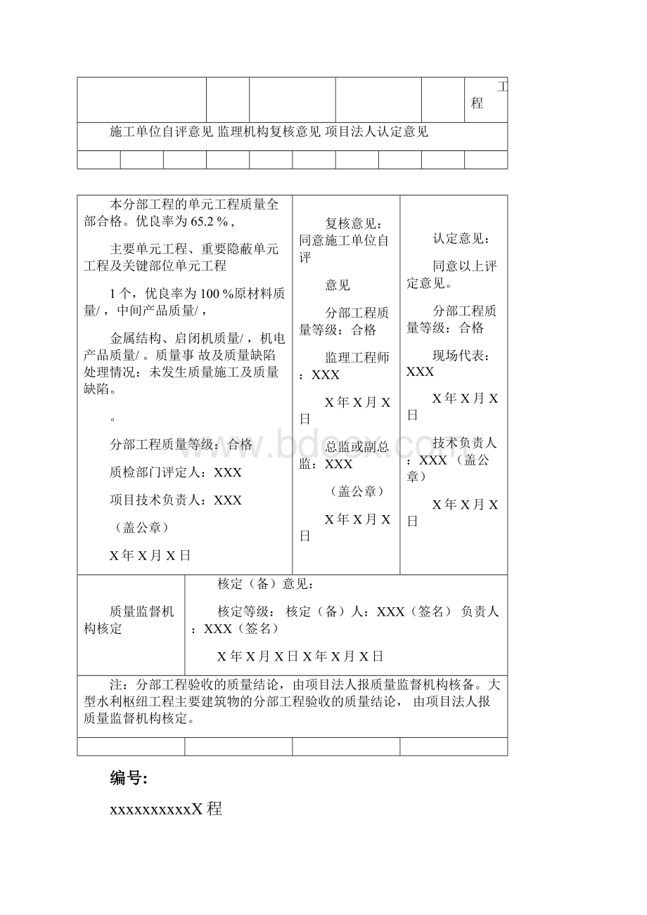 水利水电工程分部工程验收资料最新版本填写规范.docx_第2页