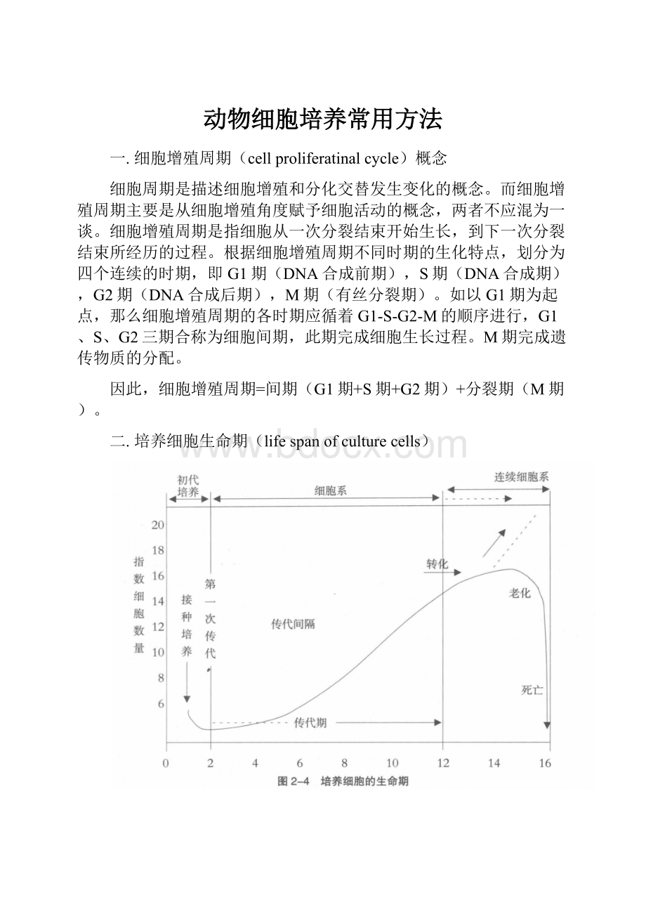 动物细胞培养常用方法.docx_第1页