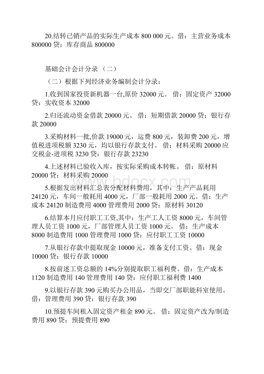 基础会计分录练习题及答案全集.docx_第3页