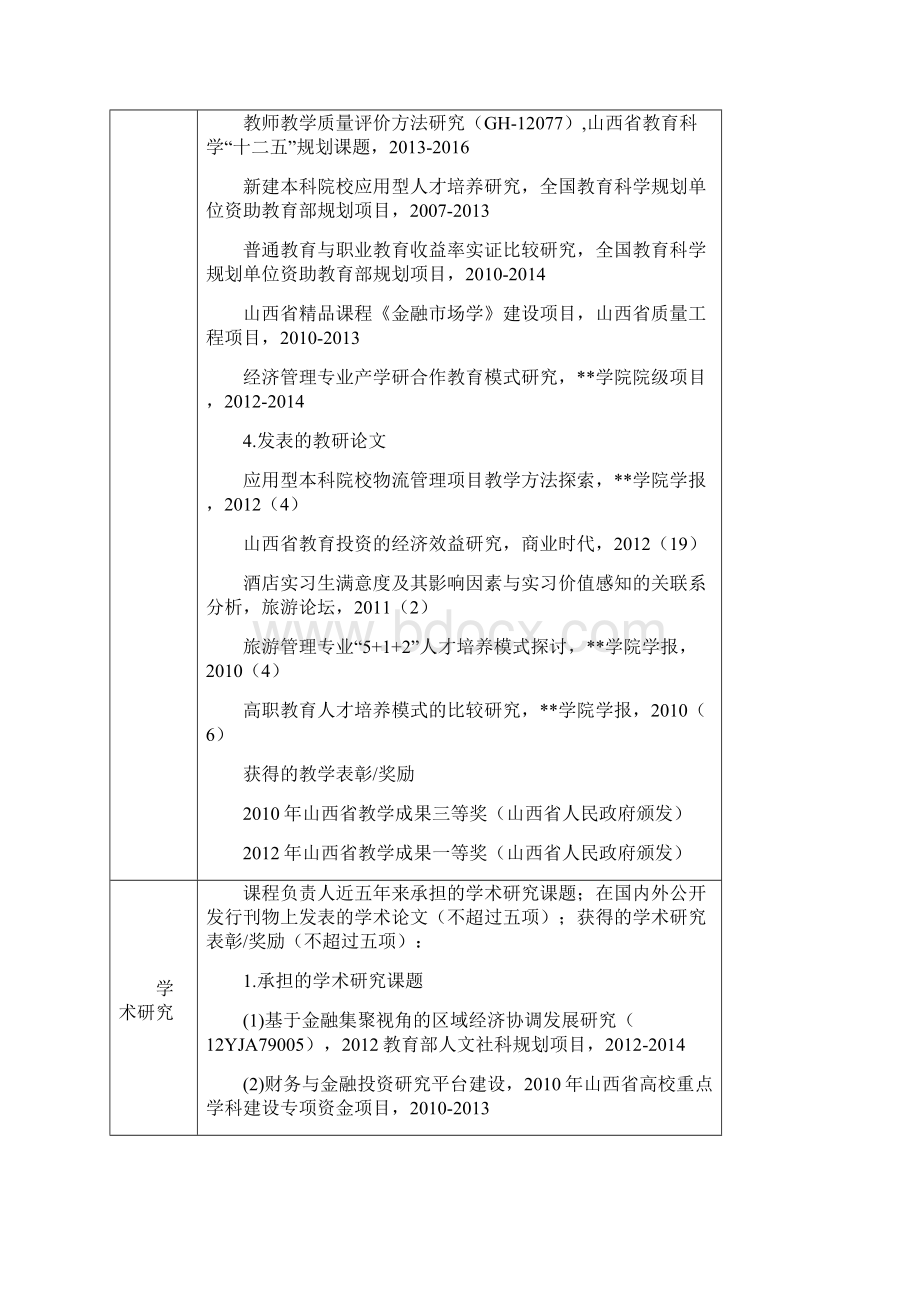 山西省高等学校精品资源共享课申报书模板.docx_第3页