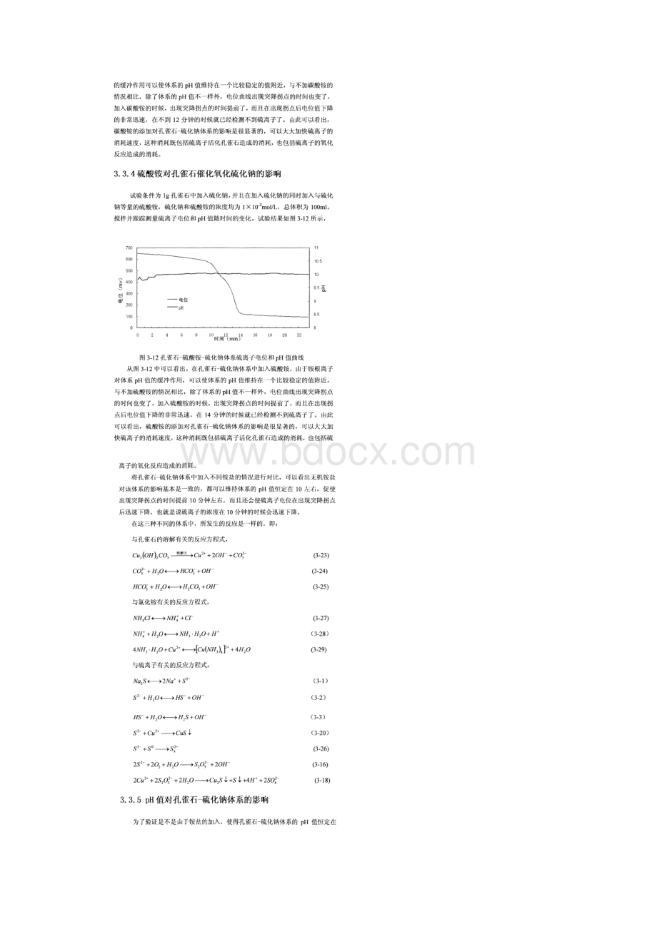 氯化铵对孔雀石催化氧化硫化钠的影响.docx_第3页