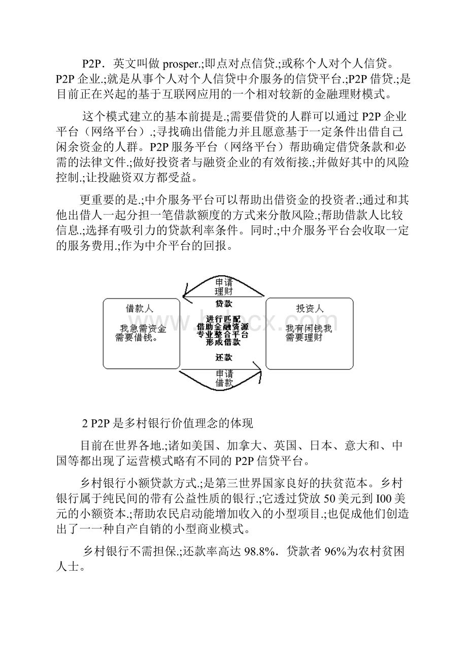 新确认稿P2P融资平台项目建设经营创业项目商业计划书.docx_第2页