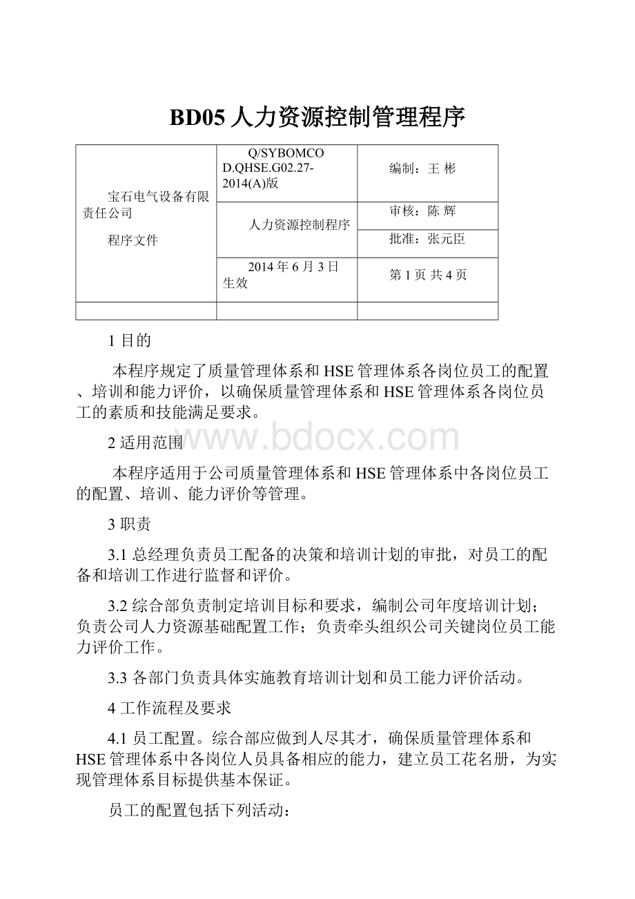 BD05人力资源控制管理程序.docx_第1页