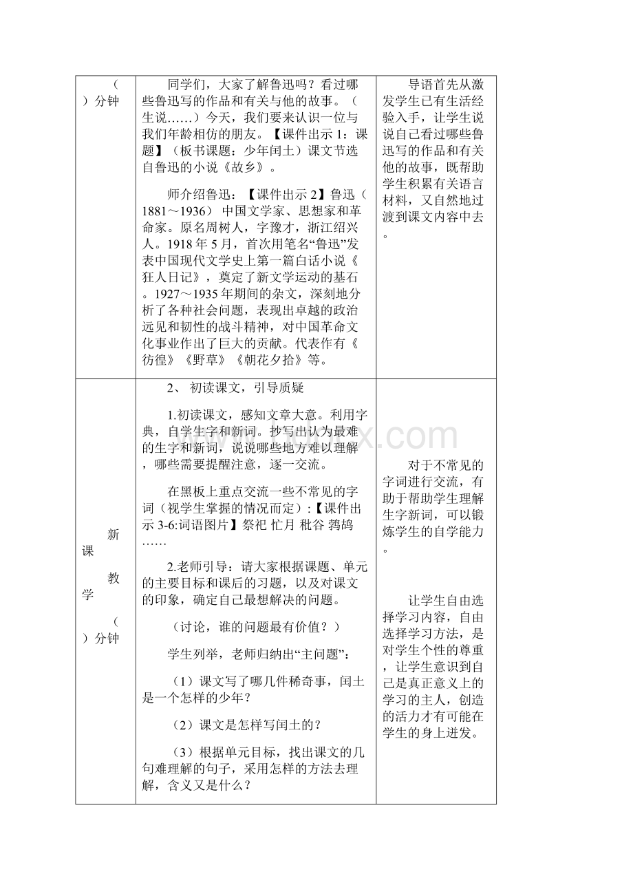 部编版小学语文六年级上册24少年闰土 教案.docx_第2页