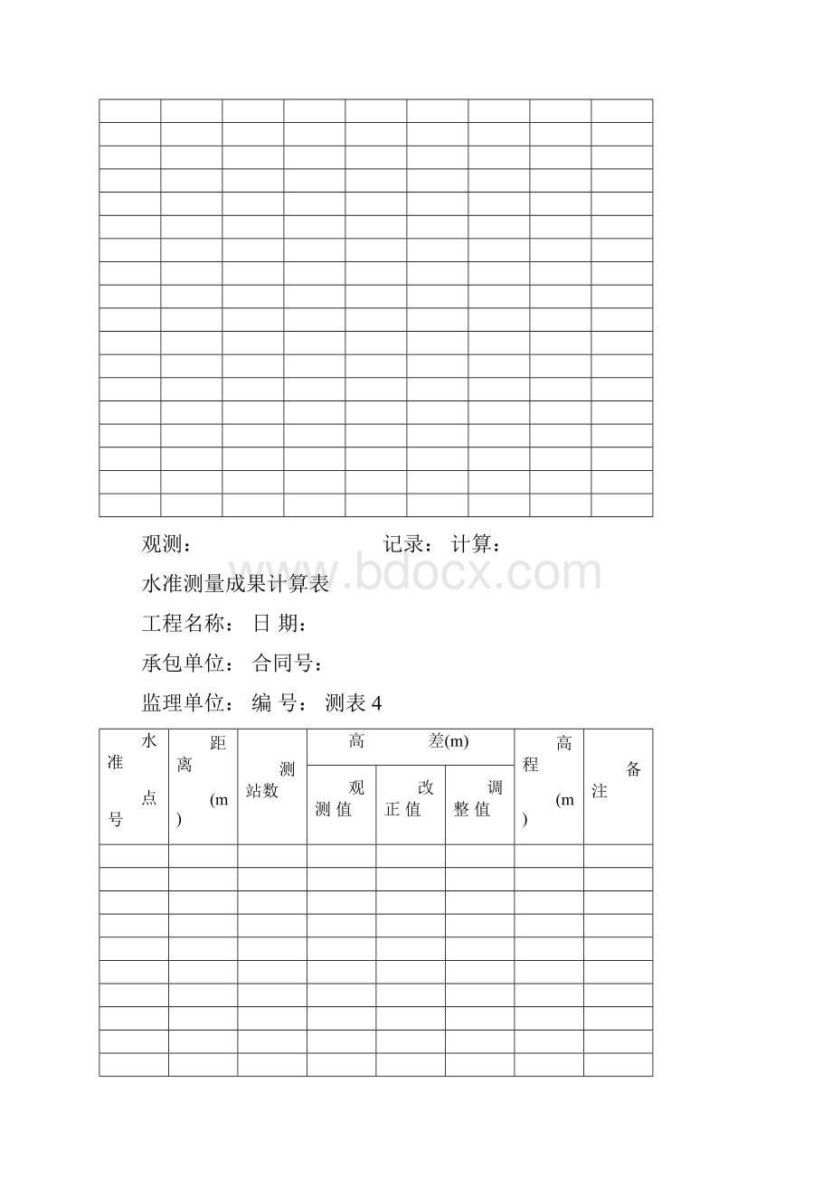 水准测量记录表 全套.docx_第3页