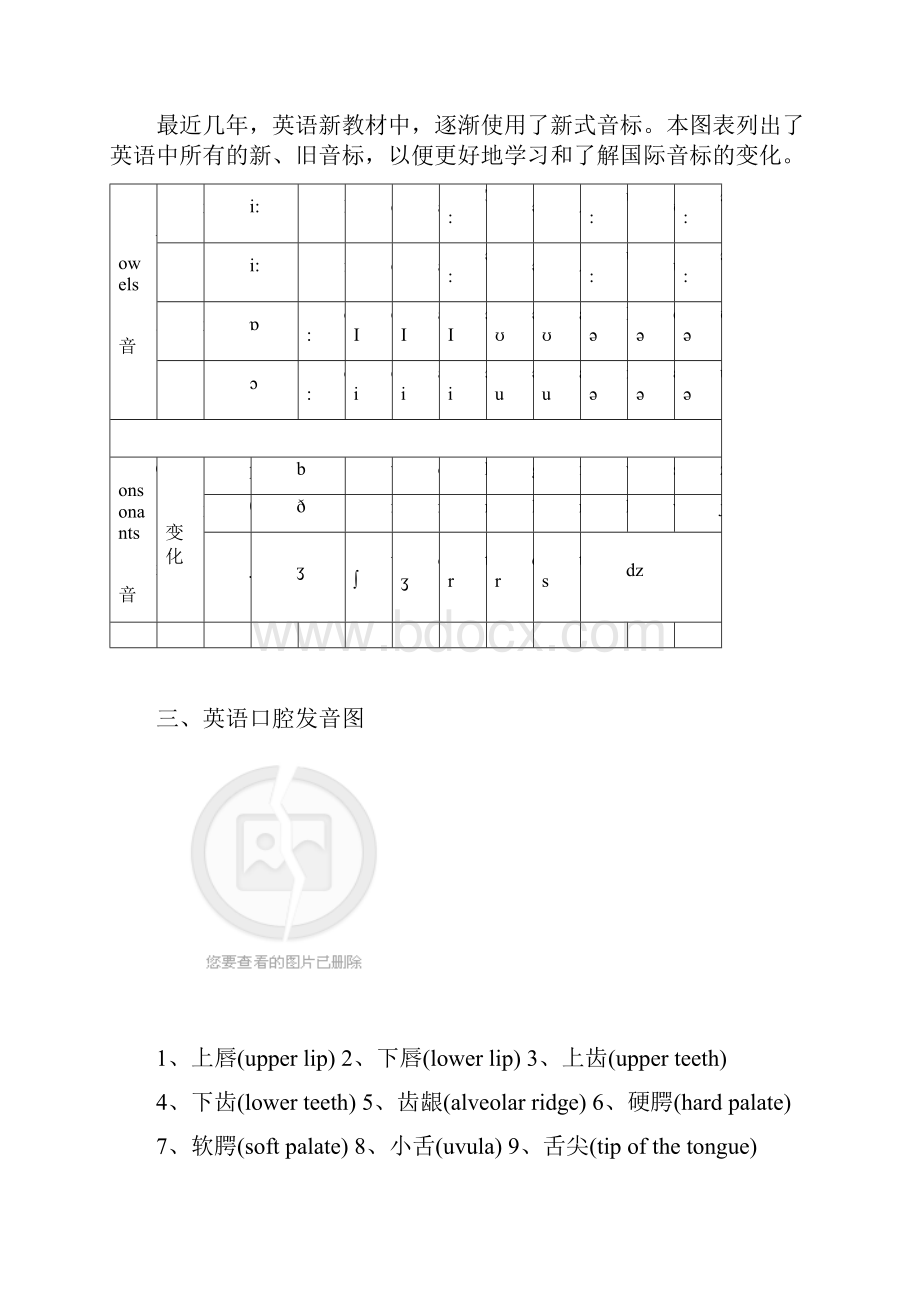 初高中英语衔接课程讲义第二章 语音基本知识.docx_第3页