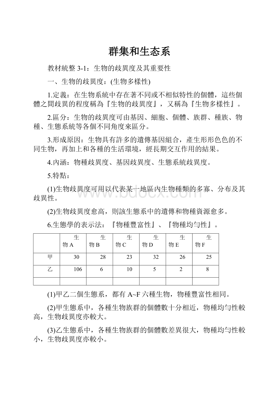 群集和生态系.docx