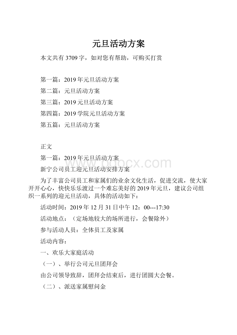 元旦活动方案.docx