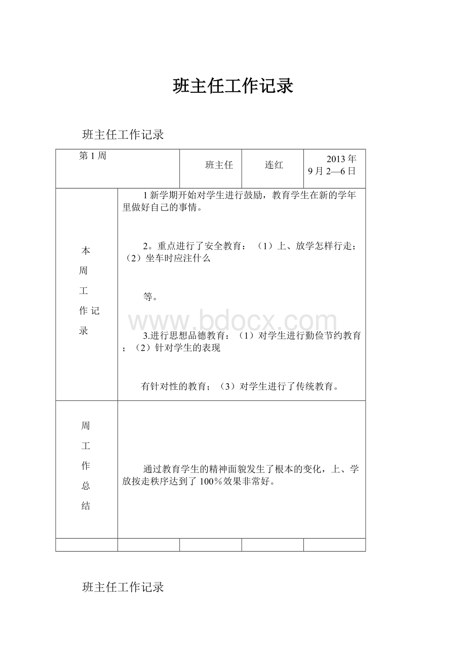 班主任工作记录.docx