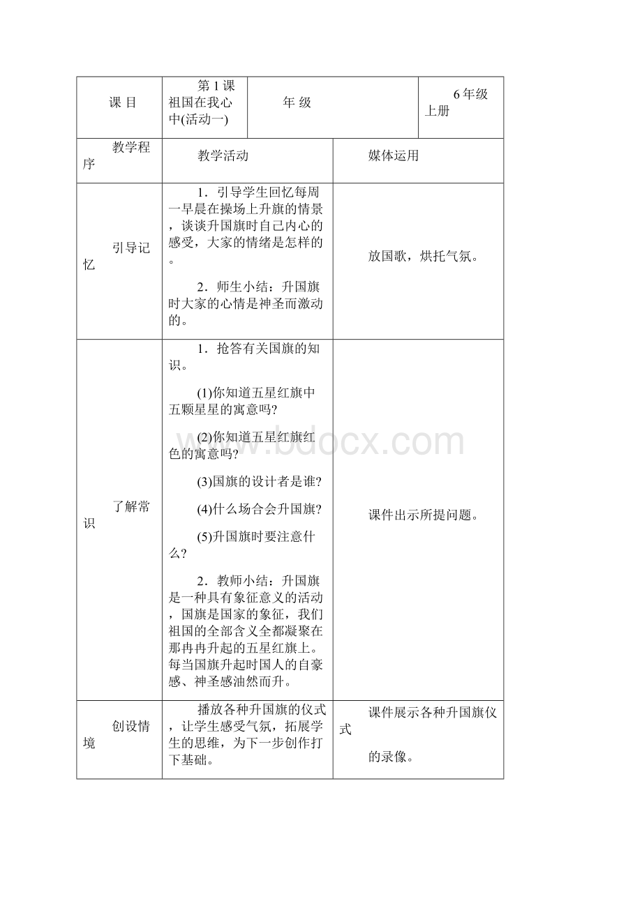 湖南人民出版社六年级上美术教案.docx_第3页