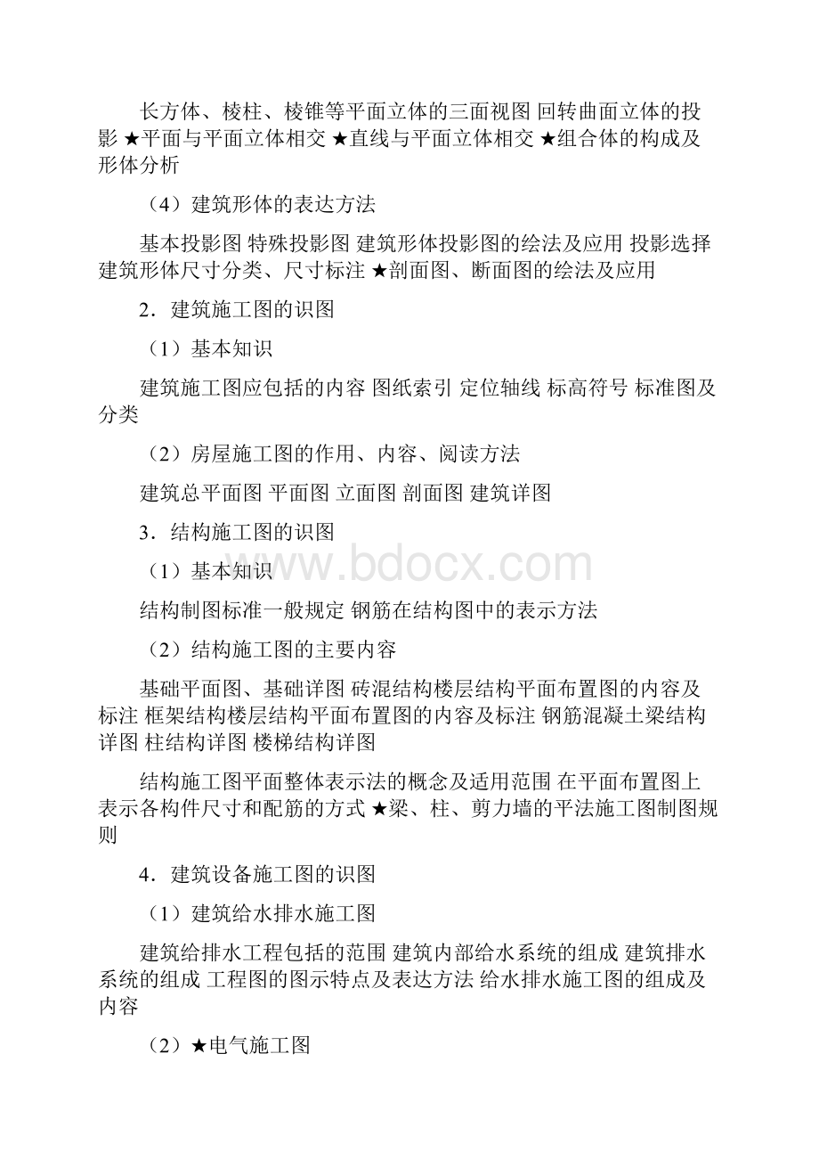 建筑工程造价专业初中级枝术职称资格考试大纲重点推荐讲解.docx_第3页