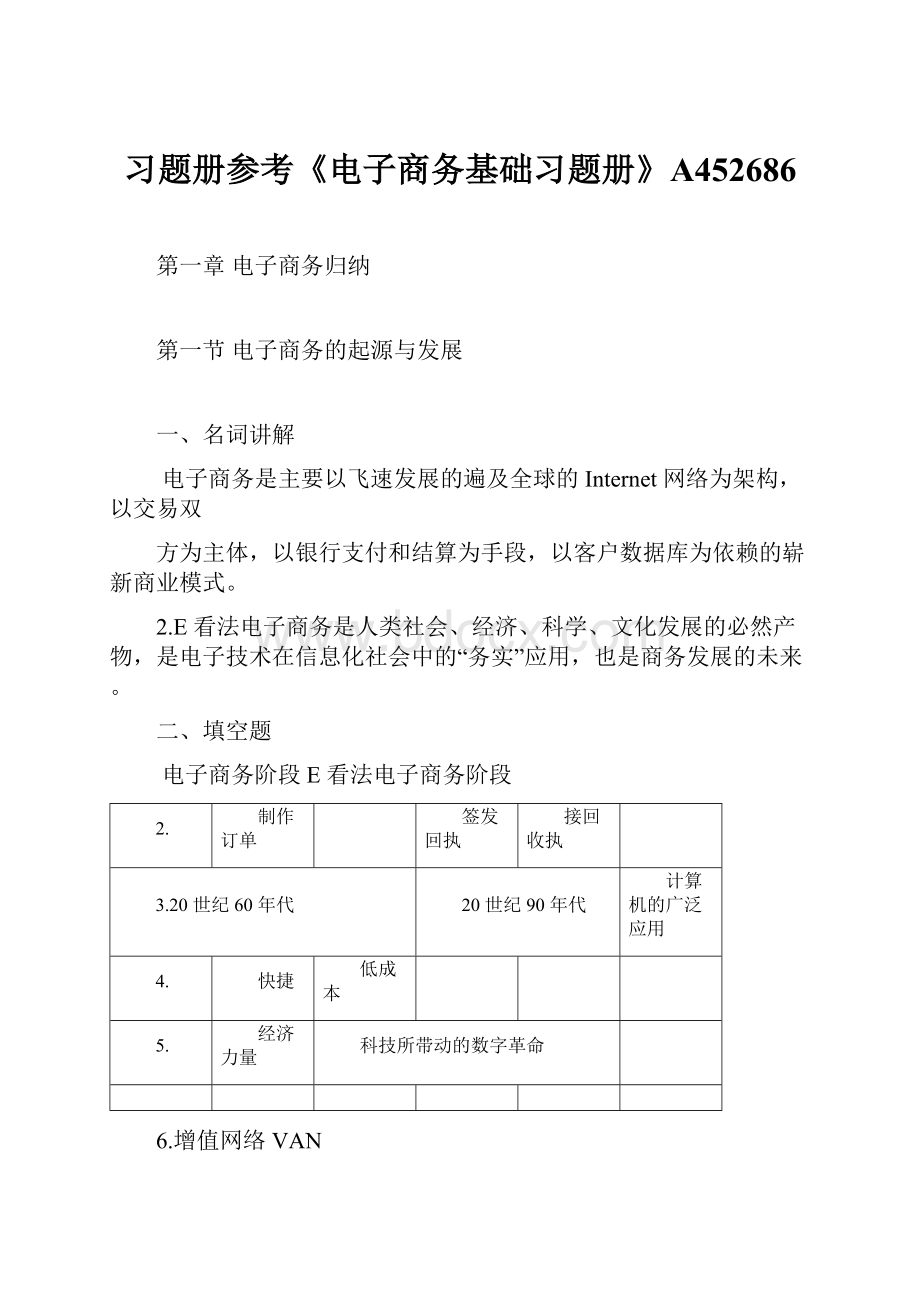 习题册参考《电子商务基础习题册》A452686.docx